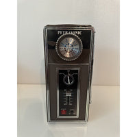 VINTAGE *NEW* 1970's Petrosonic Zoom Radio AM/FM Camera-like Brown Radio