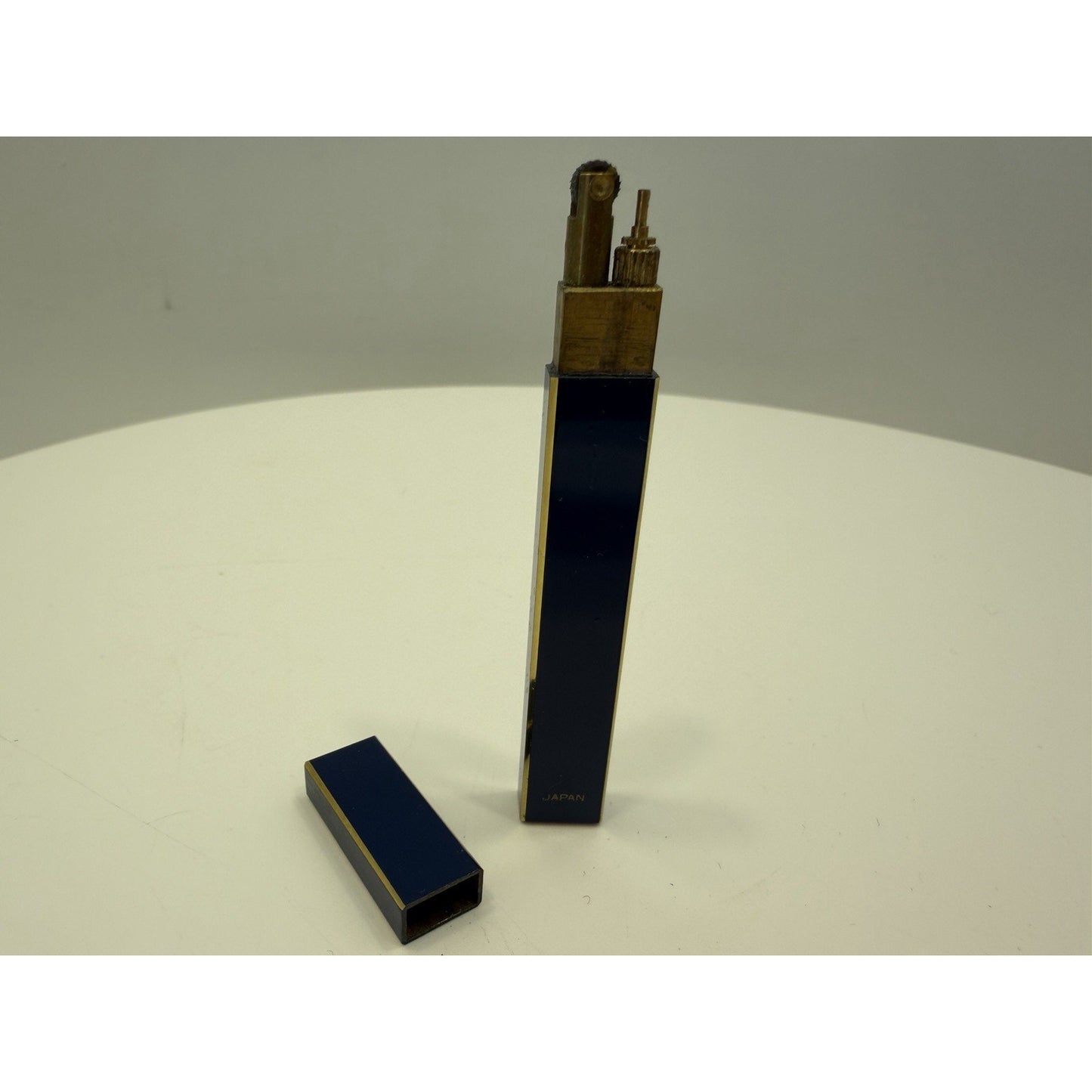 VINTAGE *NEW* 1950's Capri Vertical Stick Blue Japanese Lighter