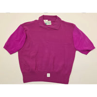 VINTAGE *NEW* 1960's Women's Pink Collared Sweater 100% Nylon Size 40