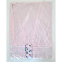 VINTAGE *NEW* 1960's Women's Light Pink Waltz Gown w/ Flowers 100% Nylon Size 40