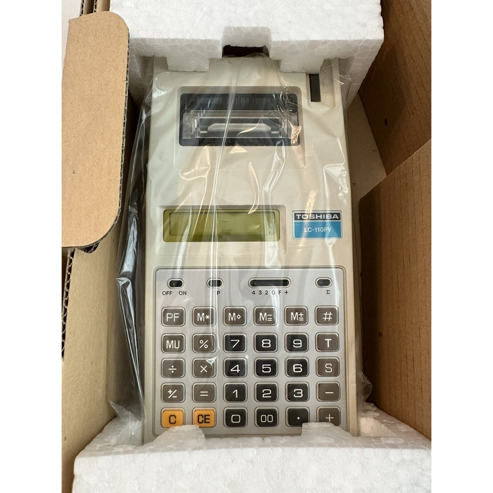 VINTAGE *NEW* Toshiba LC-110PV Printing Calculator