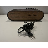 Needs Lovin' - VINTAGE 1970's MASON Digital Alarm Clock Am/Fm Radio Dimmer Wood Grain