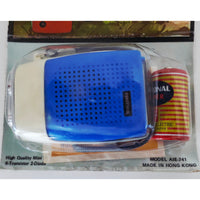 VINTAGE *NEW* 1970's Megatone AIE-741 Solid State Micro Transistor Radio Red White and Blue