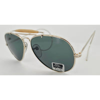VINTAGE *NEW* 1970's Ray Max Gold Frame with Gray Lens Aviator Sunglasses