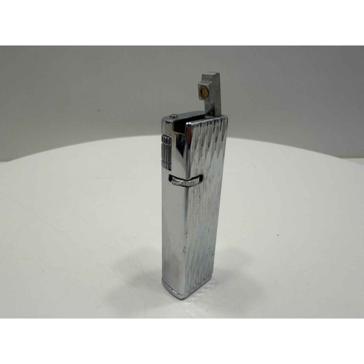 VINTAGE *NEW* 1950's Stellar Silver Textured Super Lighter