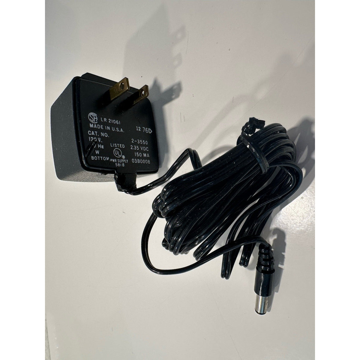 VINTAGE *NEW* 1980's Casio AC Power Adaptor P/N: 2-3550 120V 5w