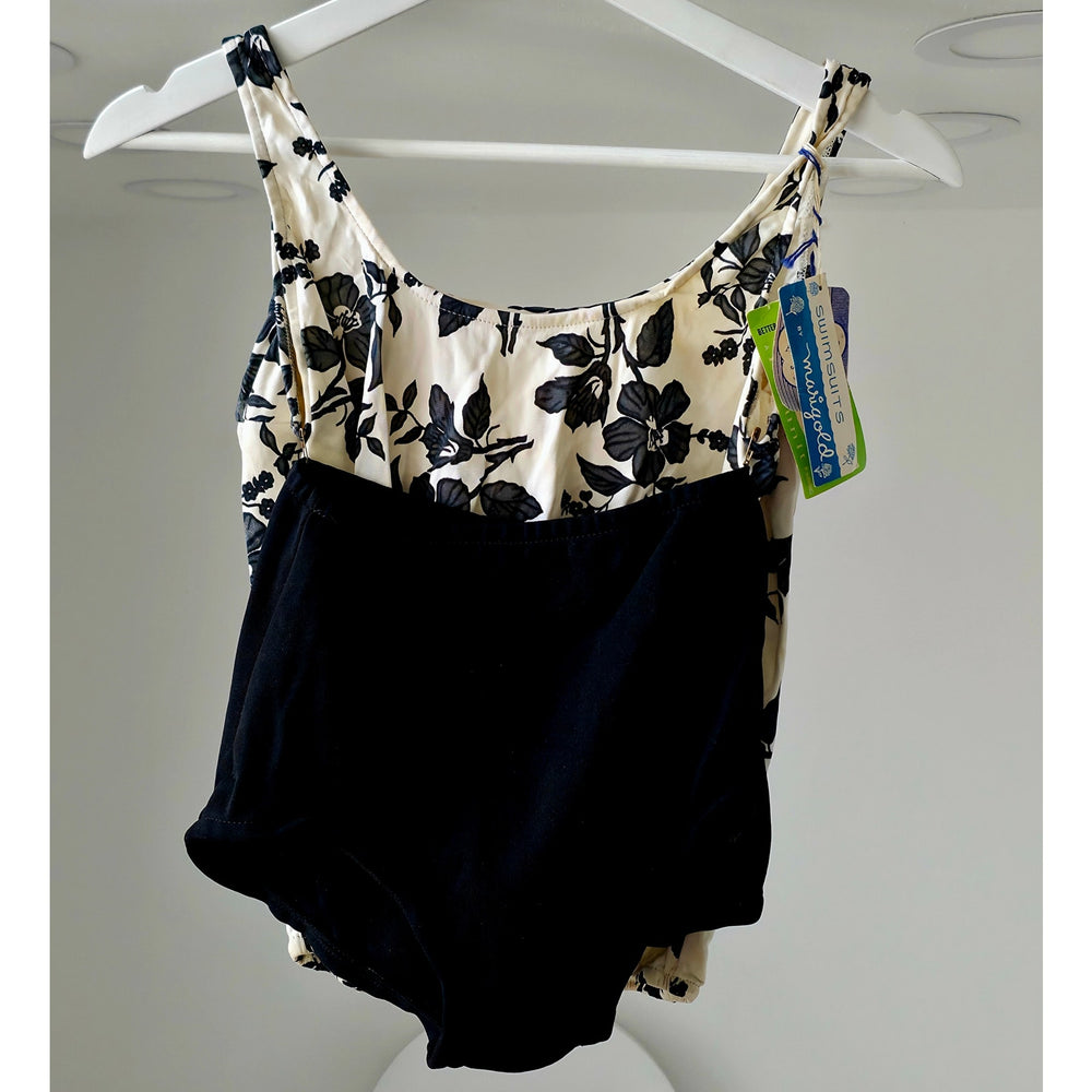 VINTAGE *NEW* 1960's Beaunit 100% Stretch Nylon 2 Piece Swimsuit Size 32 (S)