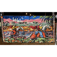 VINTAGE *PRISTINE* 1960's The Take Away French Velvet Tapestry