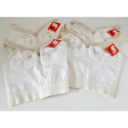 VINTAGE *NEW* 1960's Splendor Form Women's Stretch Straps Bra Size 36B Lot of 4