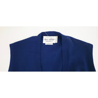 VINTAGE *NEW* 1970's the Eiffel by Bardon Navy Women's Vest  100% Wool Size M