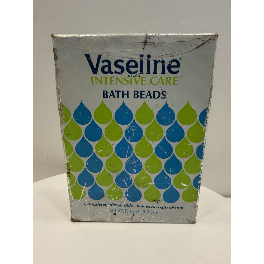 VINTAGE *NEW* 1970's Vaseline Intensive Care Bath Beads 18 Oz