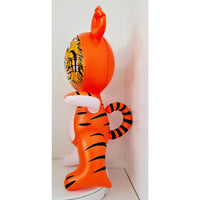 VINTAGE *NEW* 1960’s Inflatable Striped Tiger Toy 22"