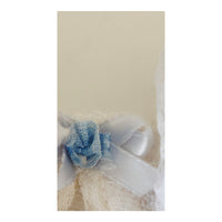 VINTAGE *PRISTINE* 1960's Women's White Lace Push-Up Bra w/Blue Flower Size 38B
