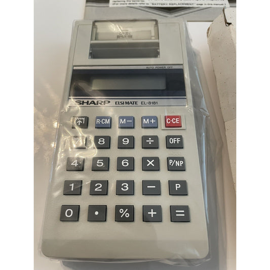 VINTAGE *NEW* 1980’s Sharp EL-8181 Print Calculator