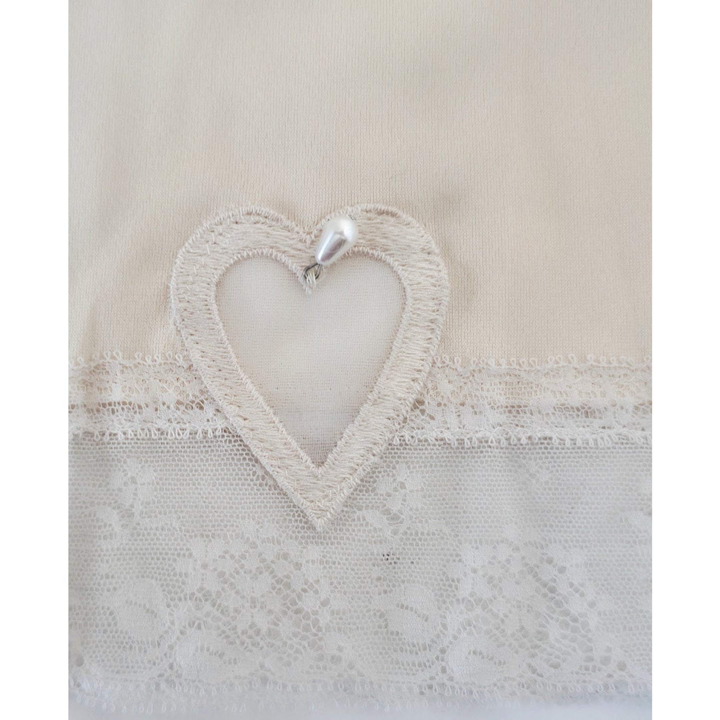 VINTAGE *NEW* 1960's Kayser Women's Beige Half Slip with Lace Design Size M