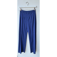 VINTAGE *NEW* 1960's Blue Pleated Twill Trousers