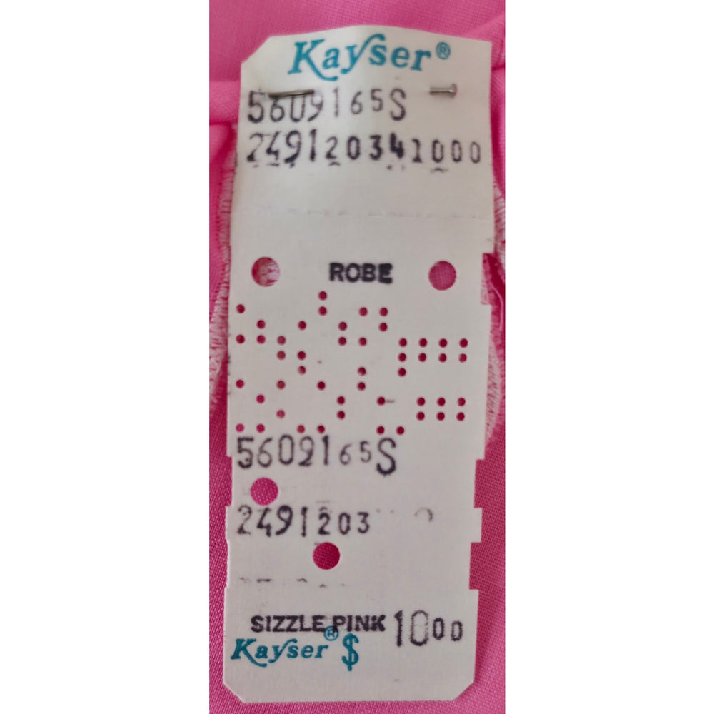 VINTAGE *NEW* 1960's Kayser Women's Hot Pink Button Down Dress Size S