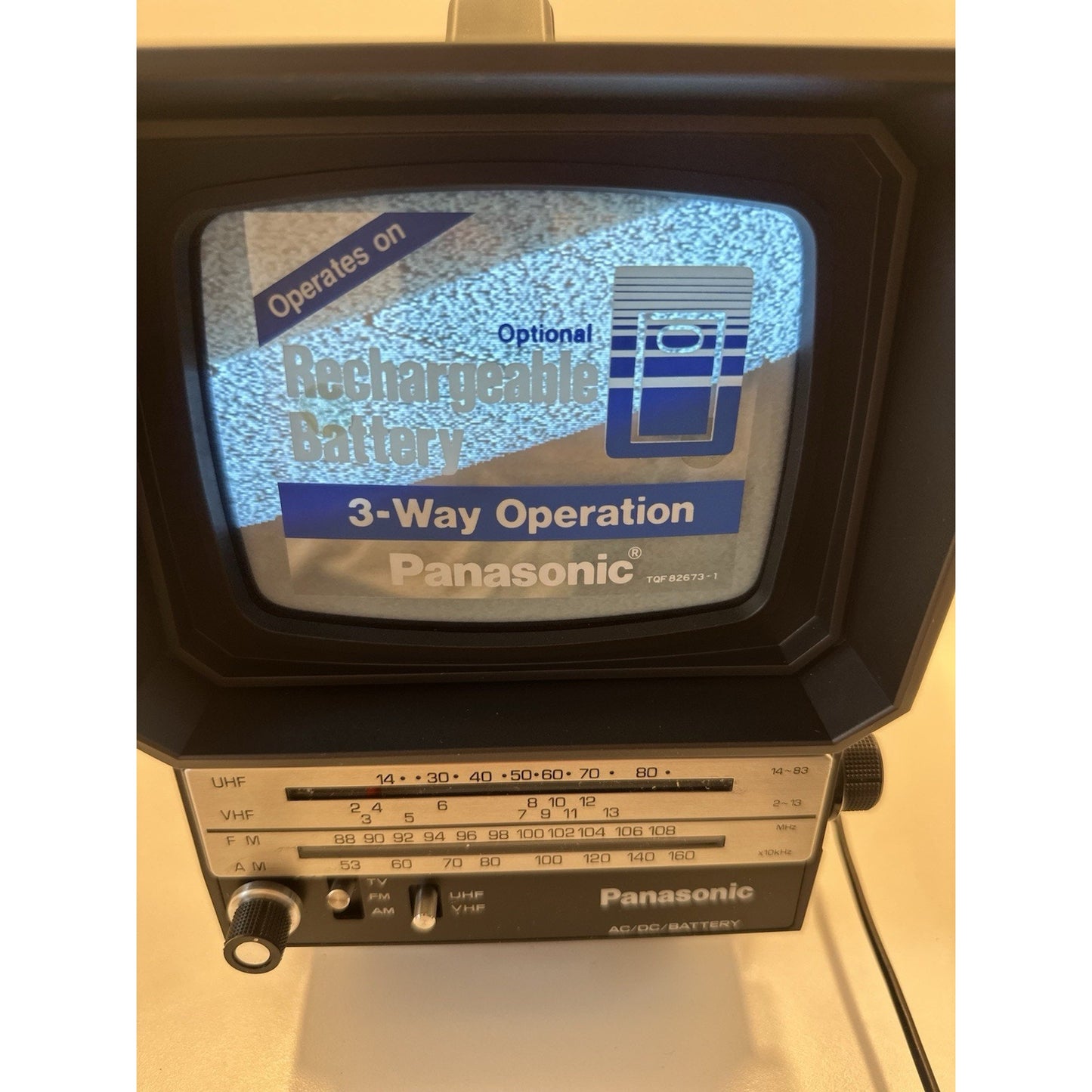 VINTAGE *NEW* 1981 Panasonic TR-5041P Portable TV Radio AM/FM Japan
