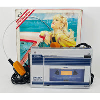 VINTAGE *Needs Lovin'* 1980's UNISEF V-1 Stereo Cassette Player | Silver Walkman