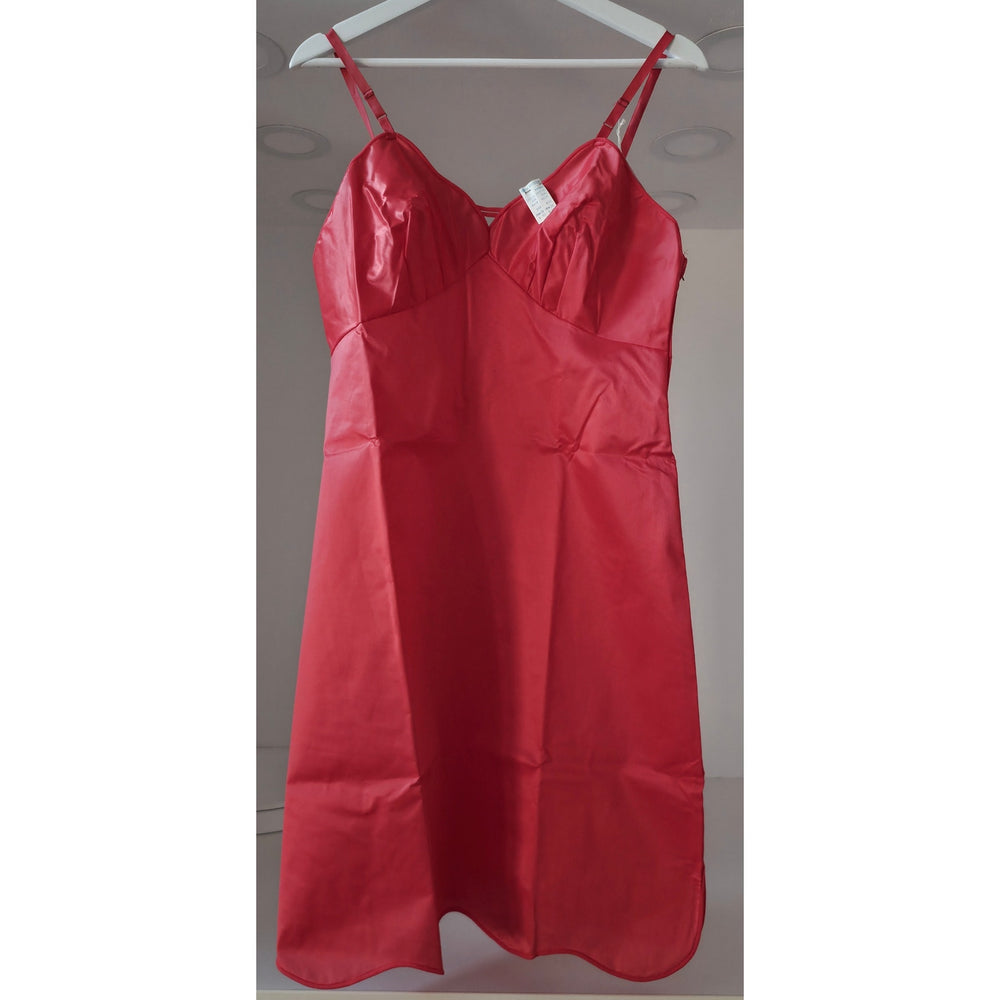 VINTAGE *NEW* 1960's Kayser Women's Red TRICOT Nylon Long Slip Size 38