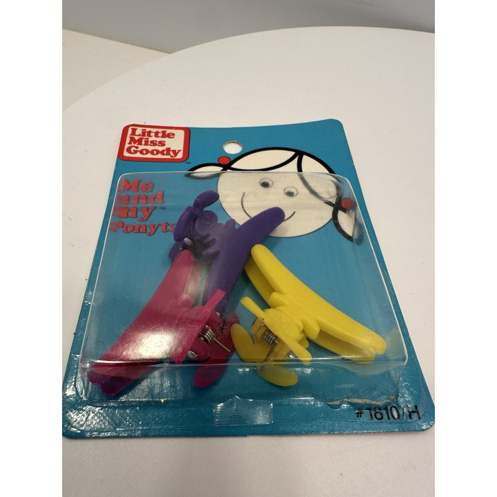 VINTAGE *NEW* 1984 Little Miss Goody 1810 Me & My Ponytailers Hair Clips 2 Packs