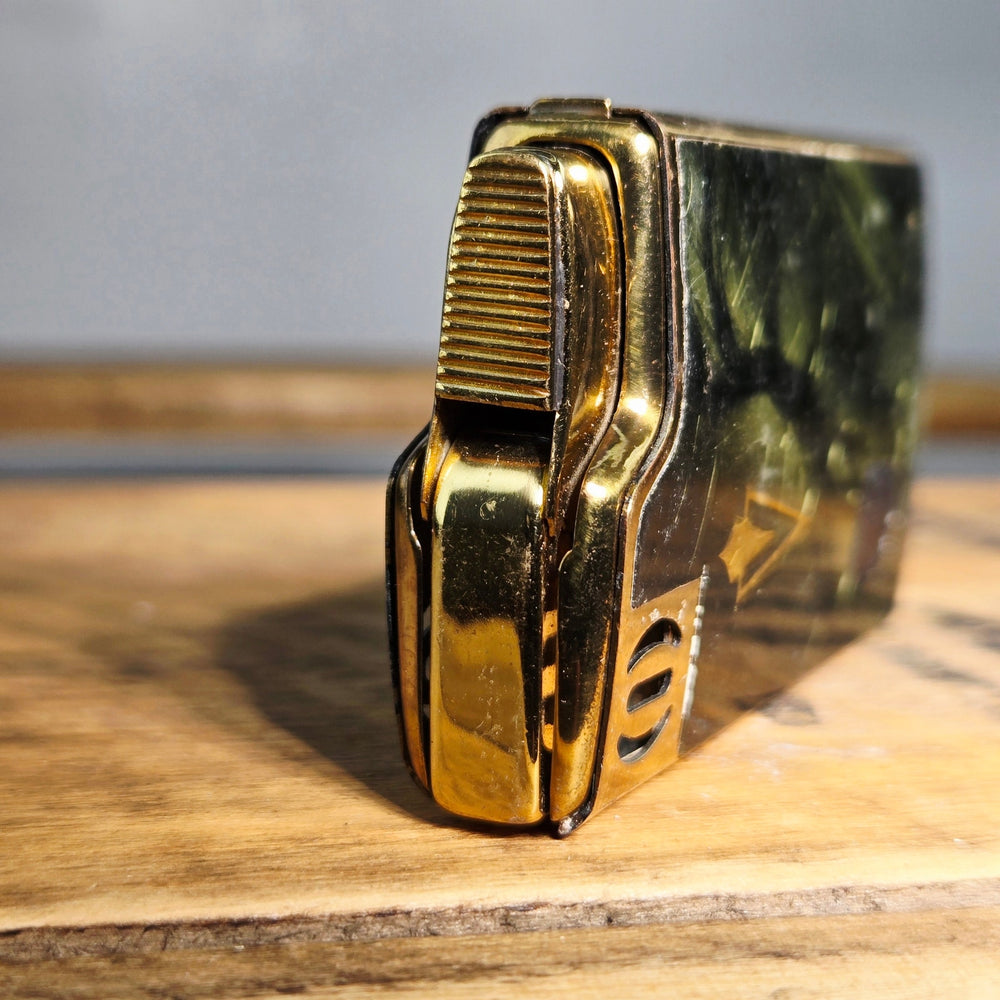 VINTAGE *NEW* 1950's Ron Imperial Green Musical Lighter Japan
