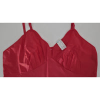 VINTAGE *NEW* 1960's Kayser Women's Red TRICOT Nylon Long Slip Size 38