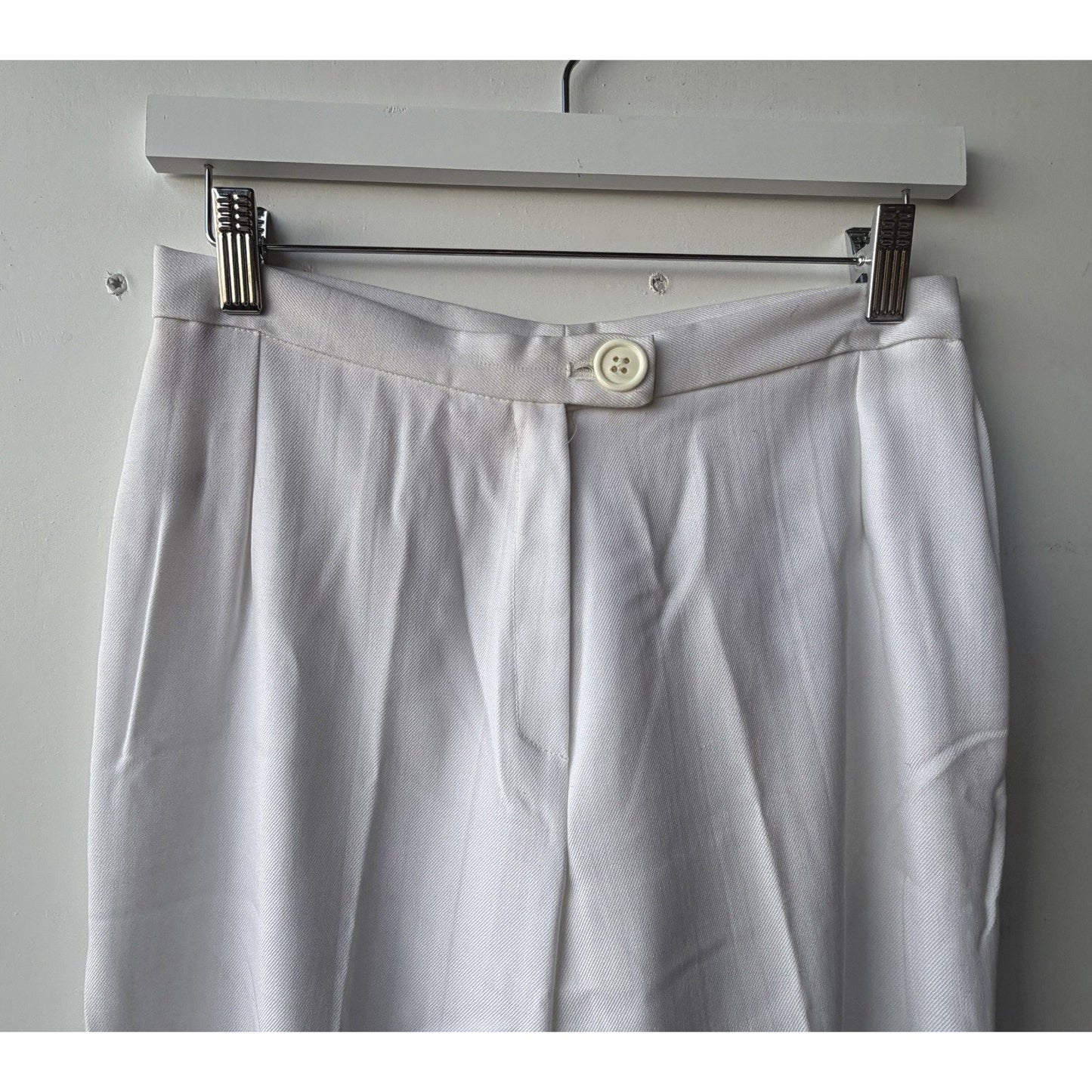 VINTAGE *NEW* 1960's White Straight Leg Trousers