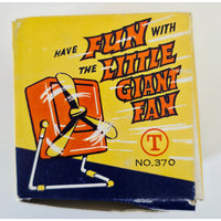 VINTAGE *NEW* 1970's Little Giant Fan Red | Made in Hong Kong #370