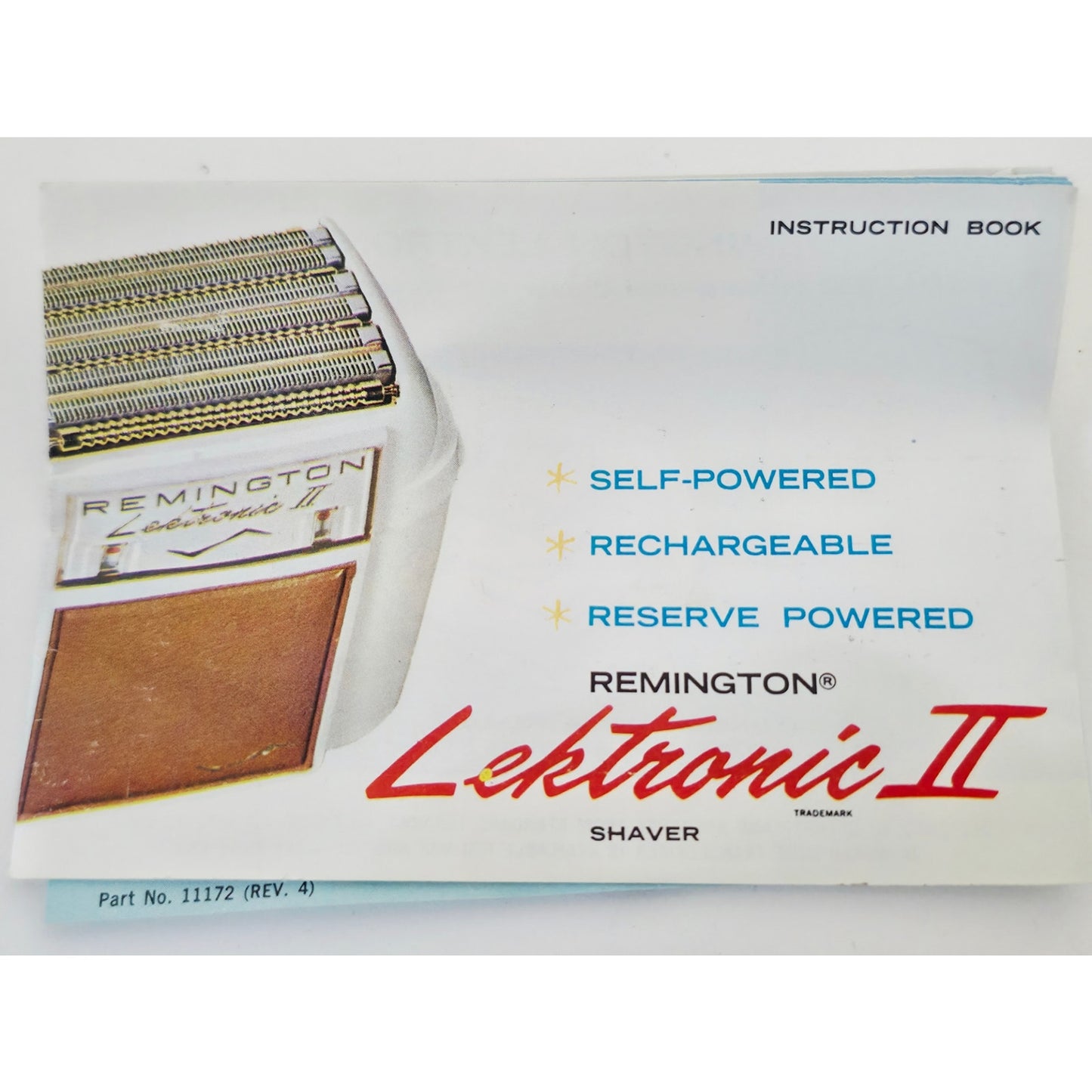 VINTAGE *NEW* 1960's Sunbeam Fastback 727 Rechargeable Shaver in Original Box
