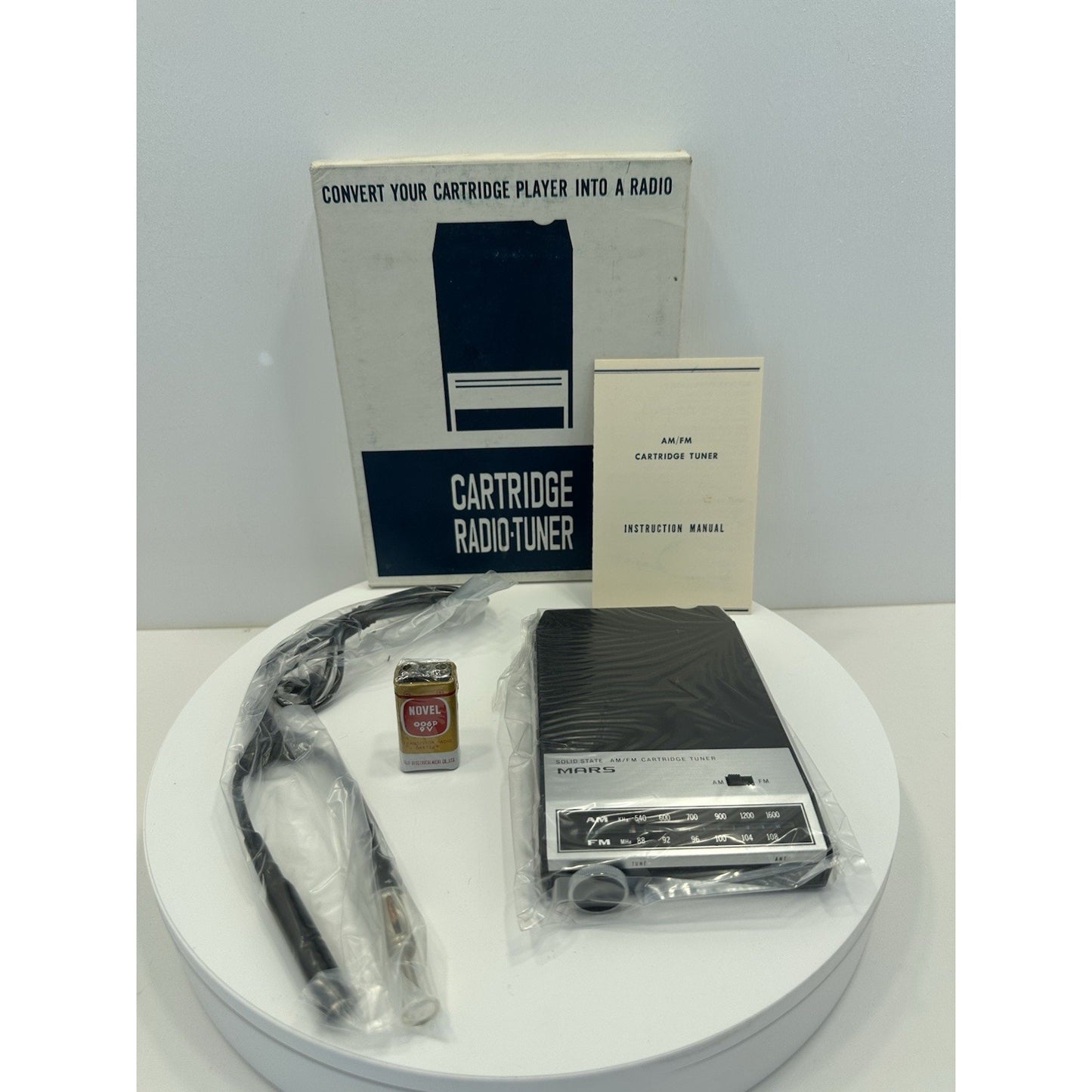 VINTAGE *NEW* 1970's MARS AM/FM Stereo 8 Track Cartridge Auto Tuner JAPAN