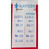 VINTAGE *NEW* 1960's Kayser Women's Red with Scalloped Trim Slip Dress Size 38
