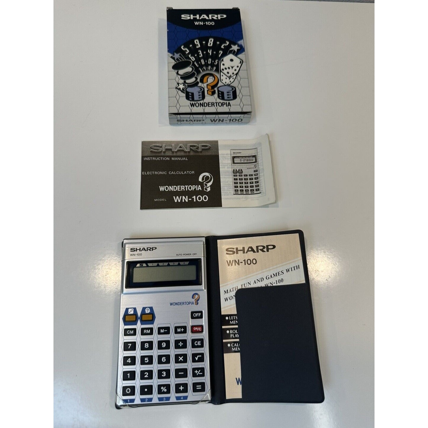 VINTAGE *NEW*  1980's Sharp WN-100 Wondertopia Calculator