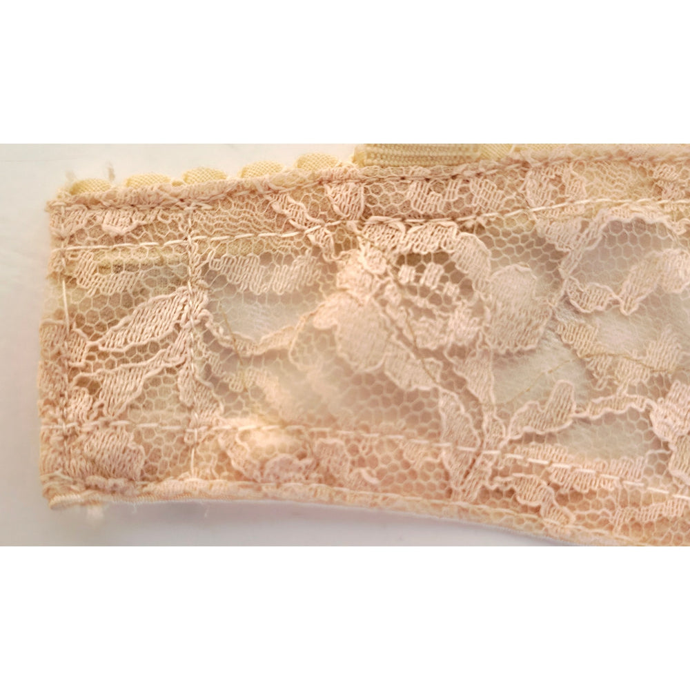 VINTAGE *NEW* 1960's Women's Beige Lace Push-Up Bra Size 38 B