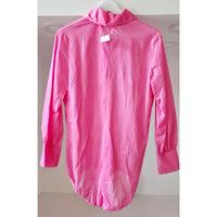 VINTAGE *NEW* 1970's Movie Star Women's Hot Pink Bodysuit Size M 14/16