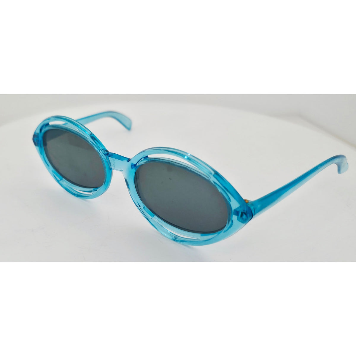 VINTAGE *NEW* 1970's Solarex Blue Frame with Gray Lens Sunglasses USA