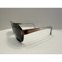 VINTAGE *NEW* 1970's Glam Unisex Gradient Frame w/Gray Lenses Sunglasses