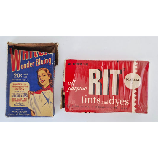 VINTAGE *NEW* 1960's Tints and Dyes Set of 2 Boxes in Powder Form Restores Color