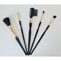 VINTAGE *NEW* 1970's Brush-n-Glow 6 Piece Cosmetic Set #6730 with Stand