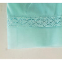 VINTAGE *NEW* 1960's Kayser Women's Light Blue with Lace Trim Slip Dress Junior M