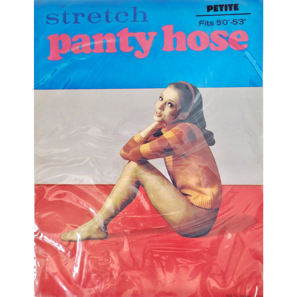 VINTAGE *NEW* 1960's Stretch Panty Hose Nude Size Petite 5'0-5'3  Set of 1