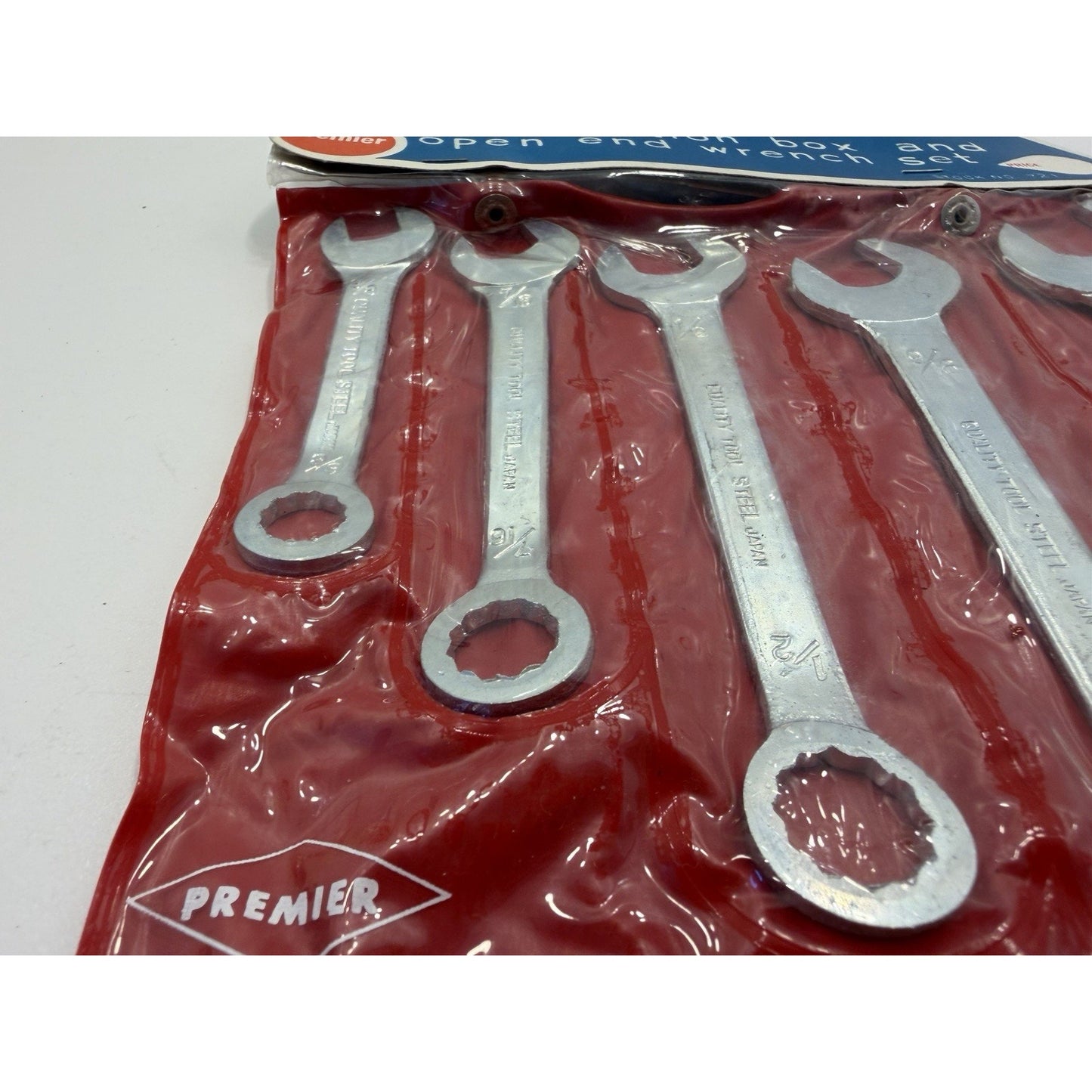 VINTAGE *NEW* 1960's Premier 5-piece Double Open Thin Wrench Set