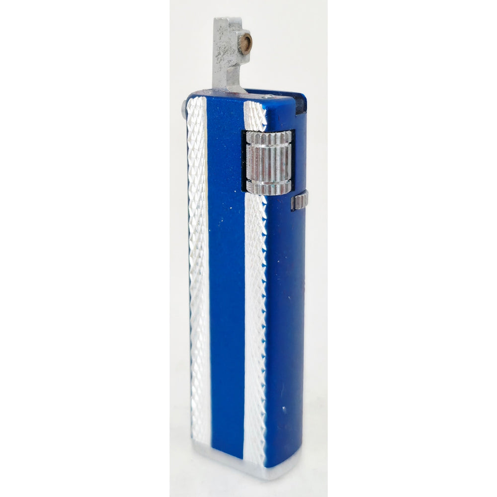VINTAGE *NEW* 1950's Kron Imperial Blue and Silver Lighter Japan