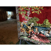 VINTAGE *PRISTINE* 1960's Party Italian Velvet Tapestry