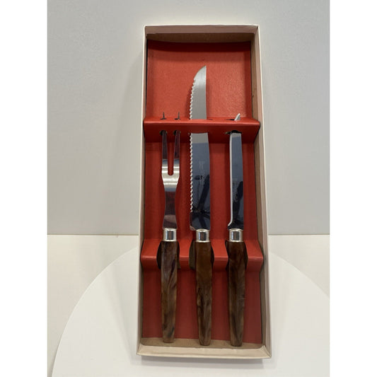 VINTAGE *NEW* 1960's Regent Sheffield Stainless Steel 3 Piece Cutlery Set