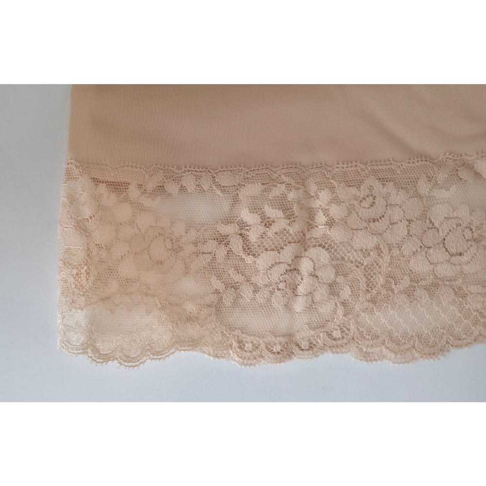 VINTAGE *NEW* 1960's Kayser Women's Beige with Lace Trim Slip Dress Size 36