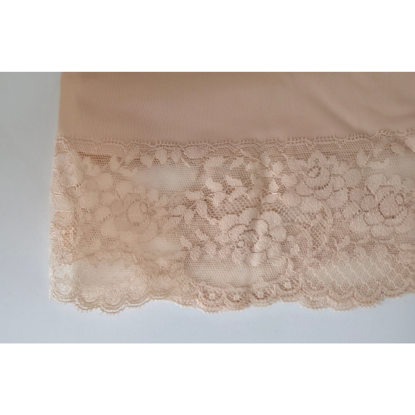 VINTAGE *NEW* 1960's Kayser Women's Beige with Lace Trim Slip Dress Size 36