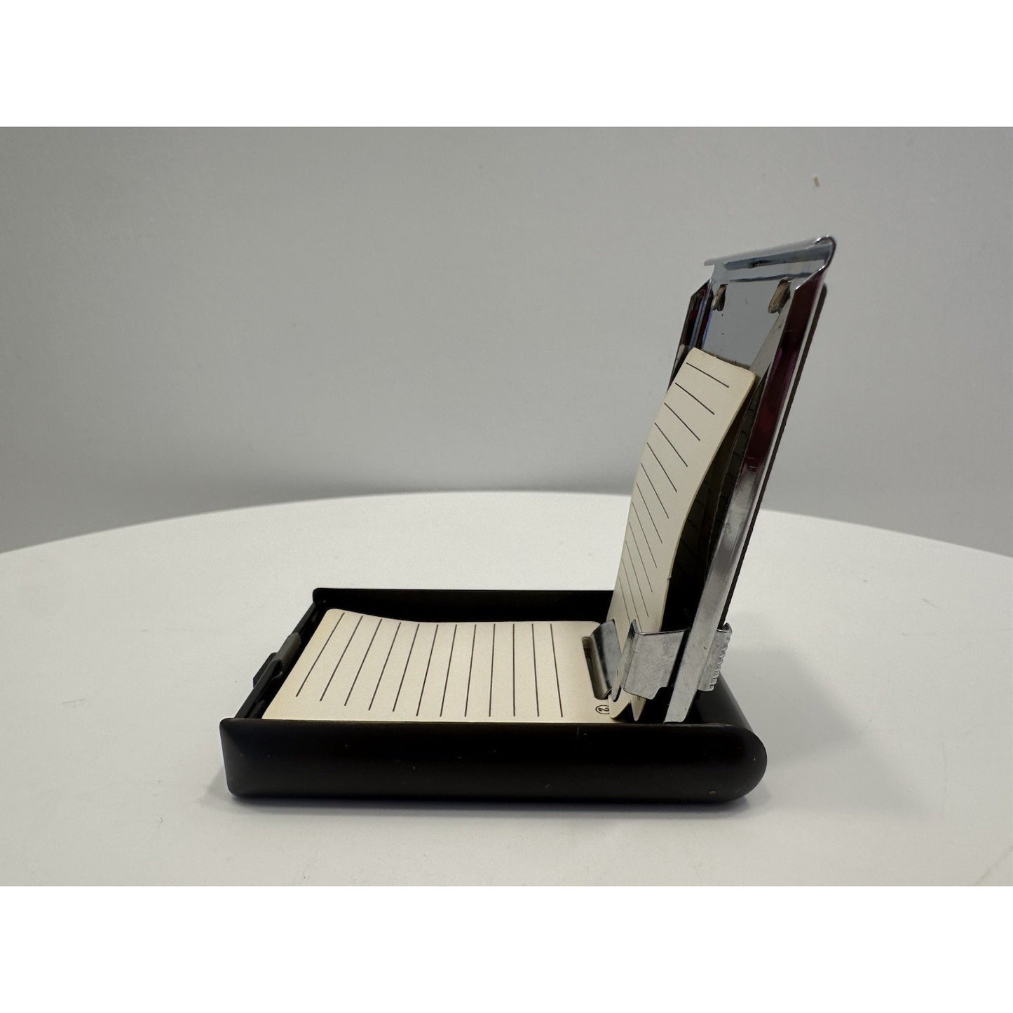 Vintage *NEW* 1960's Mini INDEX A-Z Flip Open Telephone Address Rolodex Brown