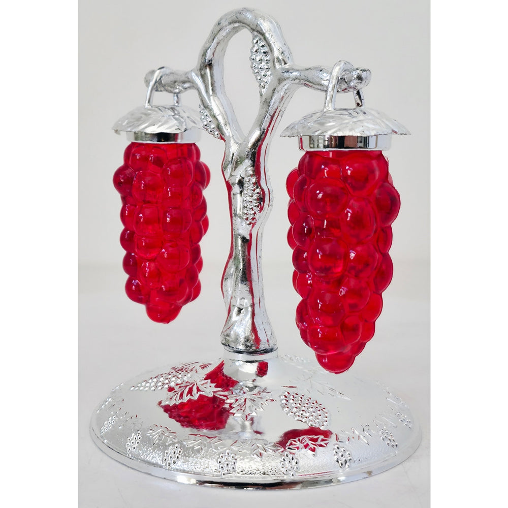 VINTAGE *NEW* 1960's Red Grape Shape Salt and Pepper Shakers Set of 2