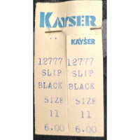 VINTAGE *NEW* 1960's Kayser Women's Black w/Lace Trim Slip Dress Size XS USA